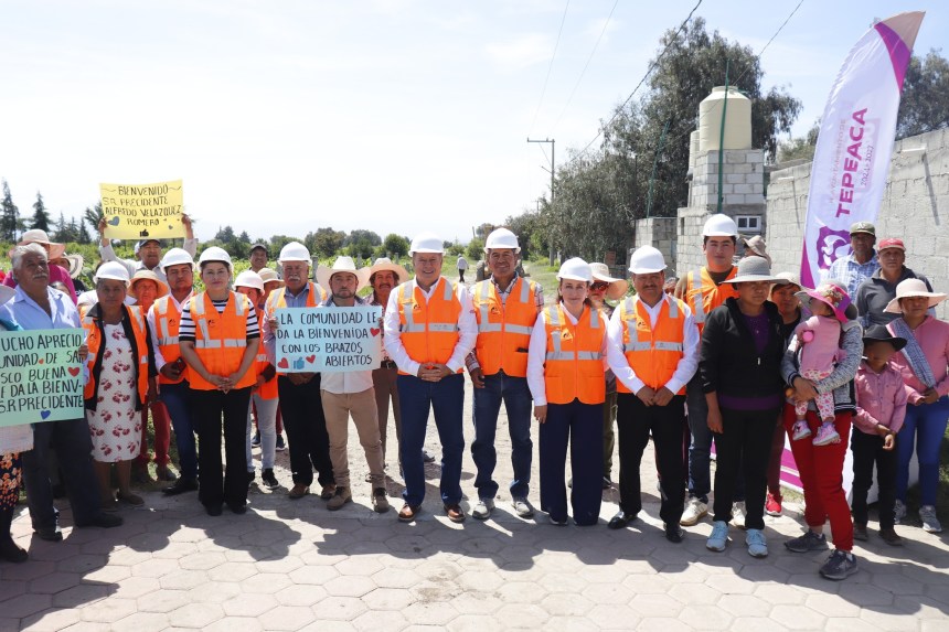 Plan de Desarrollo Urbano: Pavimentación con adocreto en San Francisco Buenavista,&nbsp;Tepeaca