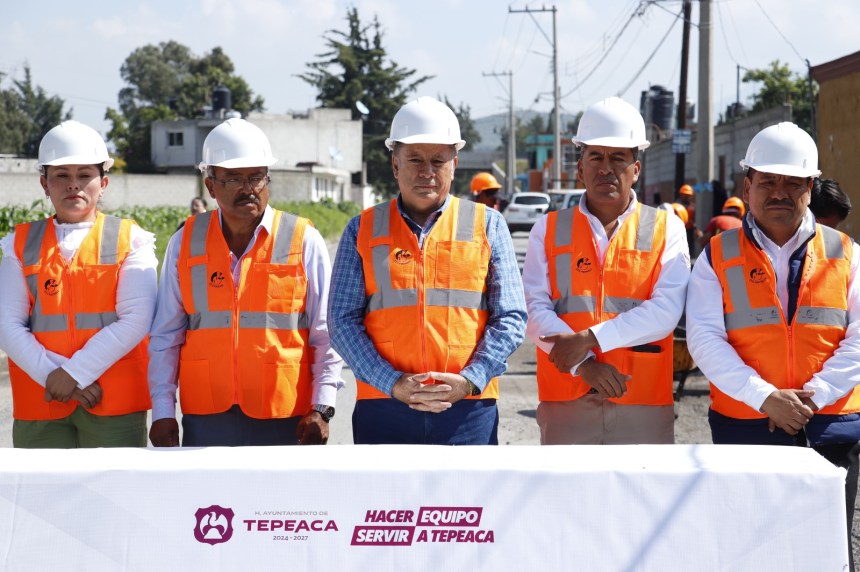 Paso firme hacia mejores vialidades: Tepeaca arranca programa de mantenimiento de&nbsp;pavimentos