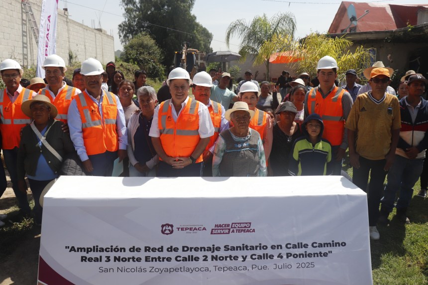 Inician trabajos de ampliación de drenaje sanitario en San Nicolás&nbsp;Zoyapetlayoca