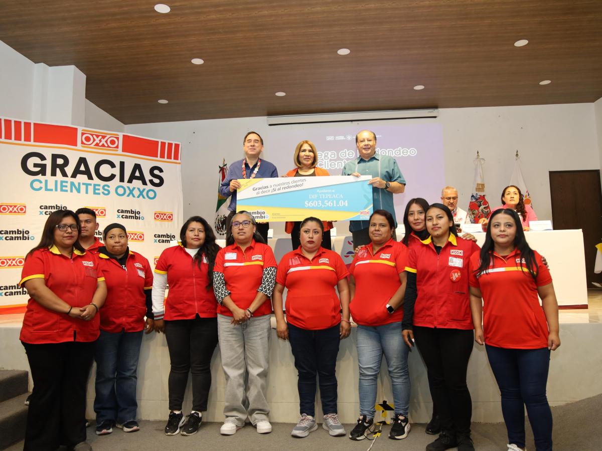SISTEMA MUNICIPAL DIF TEPEACA RECIBE MÁS DE 600 MIL PESOS DEL REDONDEO OXXO PARA SALUD Y&nbsp;REHABILITACIÓN
